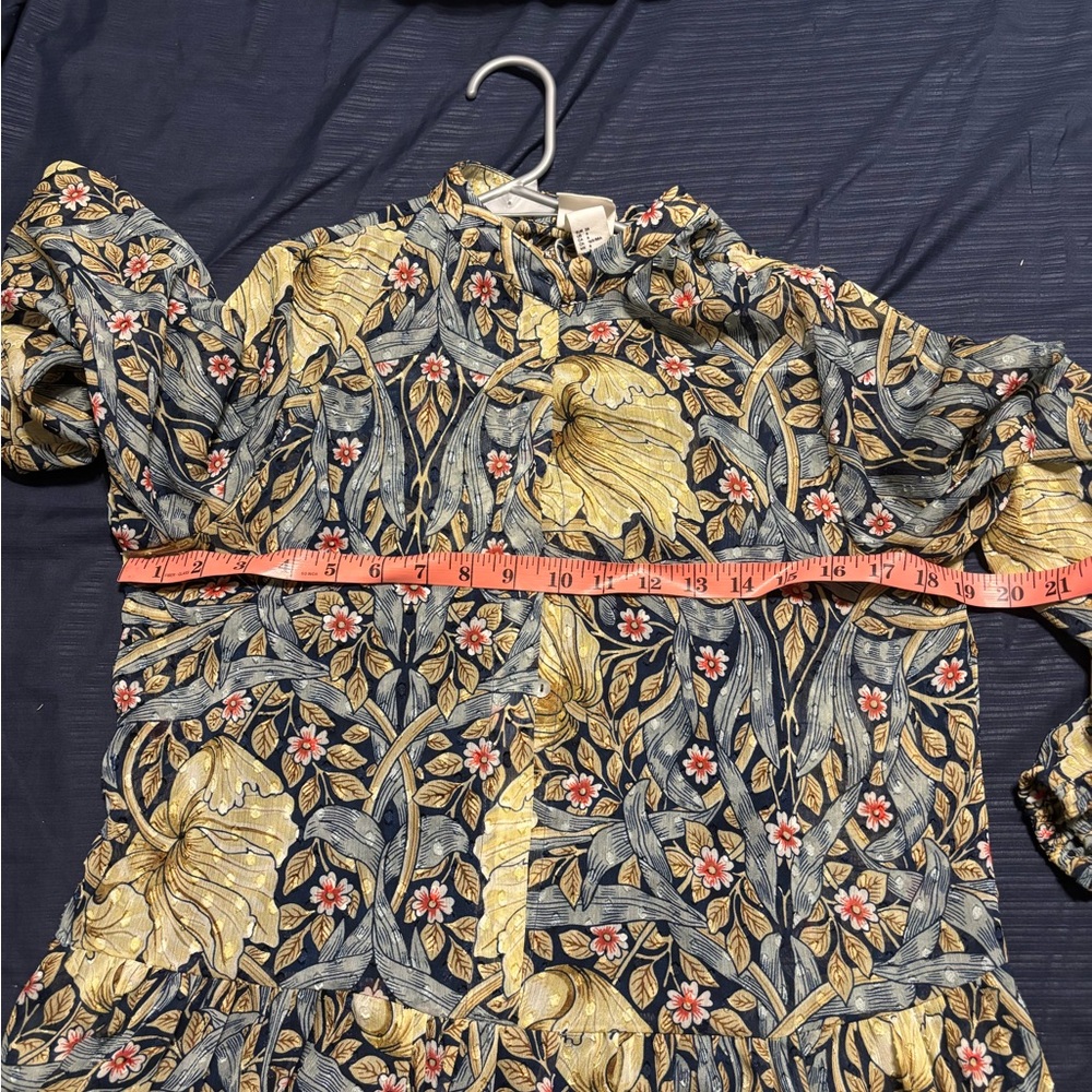 H&M x Morris & CO Floral Long Sleeve Maxi Dress - Picture 7 of 7